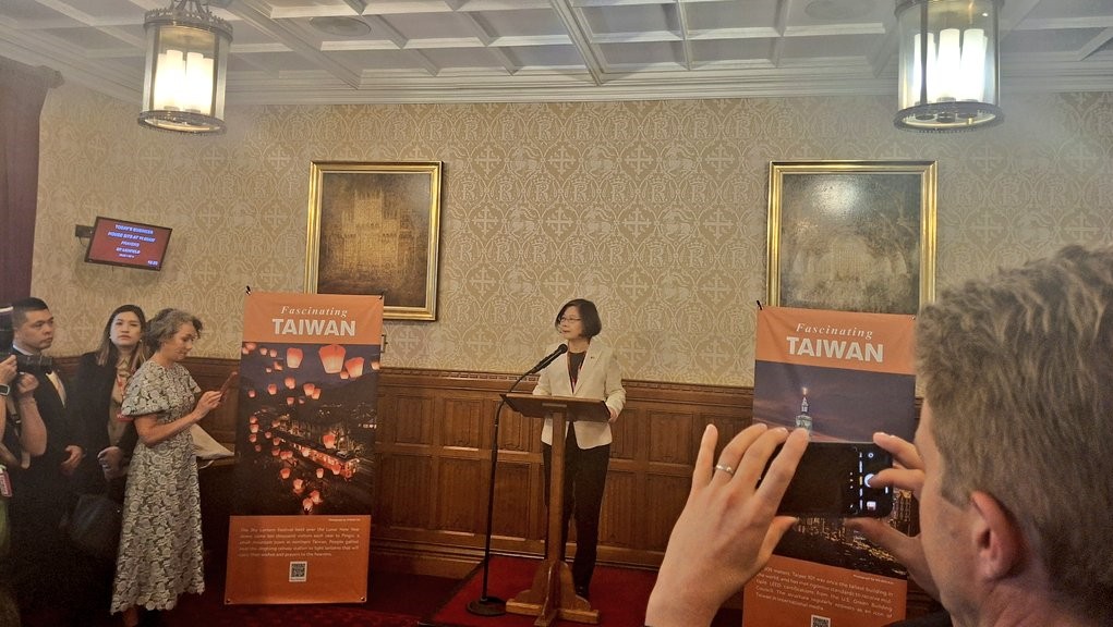 快新聞／台英友好！蔡英文赴英國國會演講　「台灣將持續為民主貢獻力量」