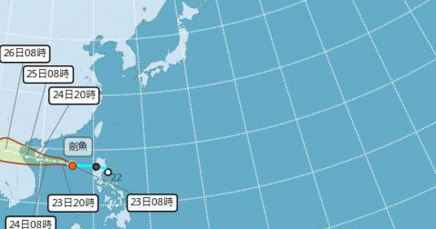 劍魚颱風生成「下周一威力最強」　台灣連炸4天雨彈