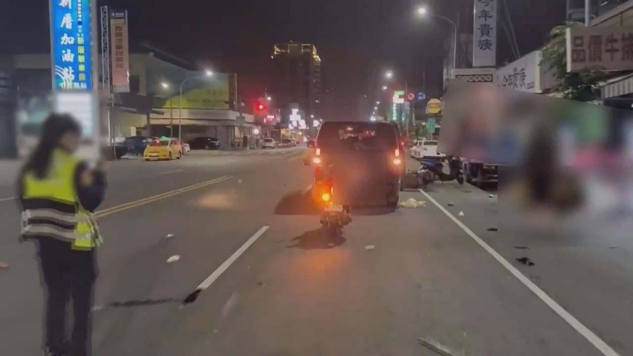 可惡毒駕！　高雄男子駕廂型車猛撞　2機車噴飛"1死2傷"