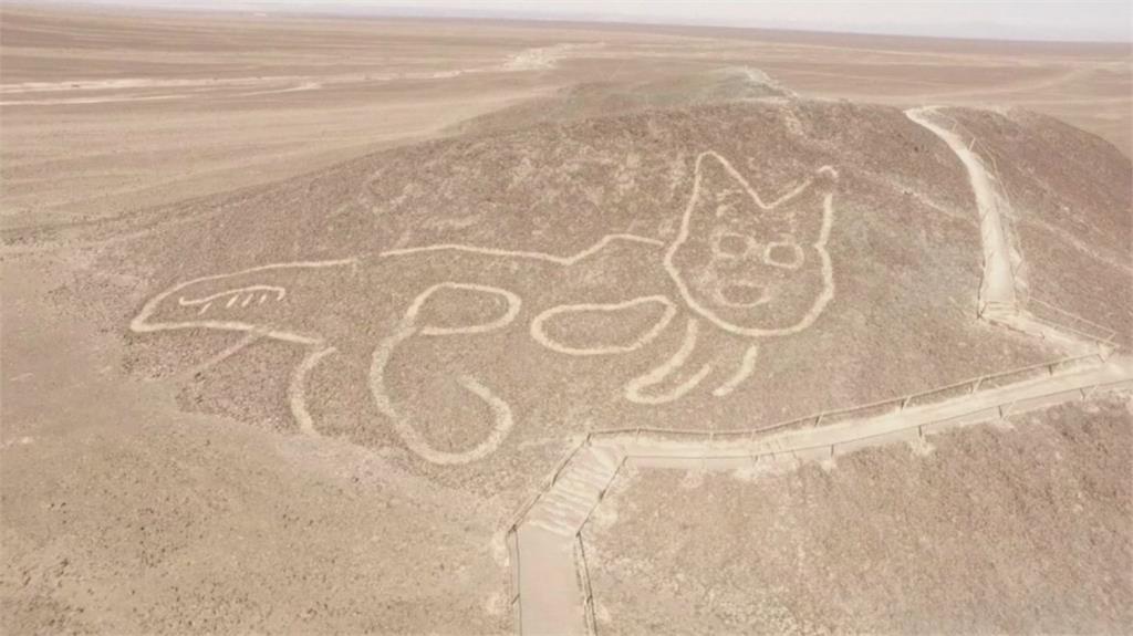 祕魯納斯卡文明新發現 千年巨貓地畫現蹤
