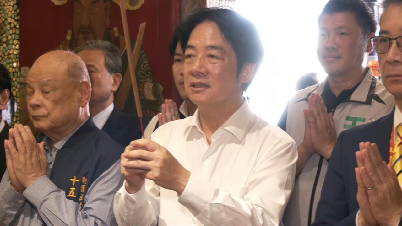 快新聞／賴清德中元節親臨景美福興宮　祈求台灣克服難關「守護民主價值」