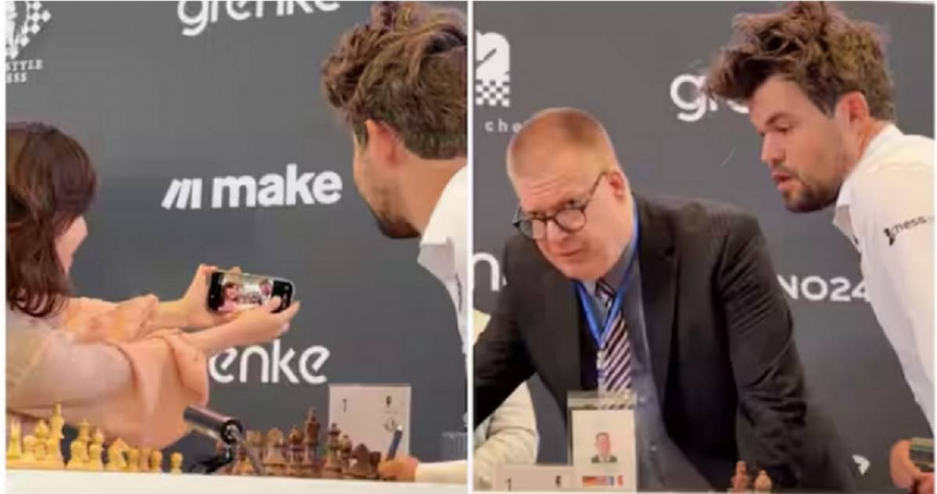 西洋棋王答應18歲女選手燦笑合影 轉頭竟檢舉違規用手機!裁判這樣做