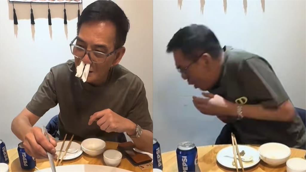 人民幣真難賺！香港70歲男星飛中國嗑「牛癟火鍋」乾嘔畫面全被拍