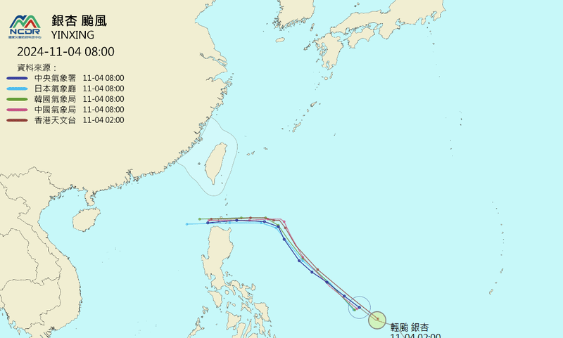 銀杏颱風「一路向北」要來了？專家揭「未來路徑」集中降雨2地區：慎防共伴效應