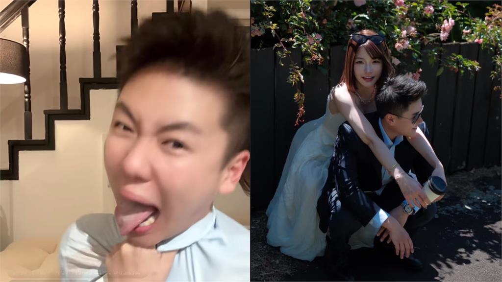 薔薔妹直播「動手動腳」才過半年！發文「我們結婚了」曬婚紗照…網傻眼