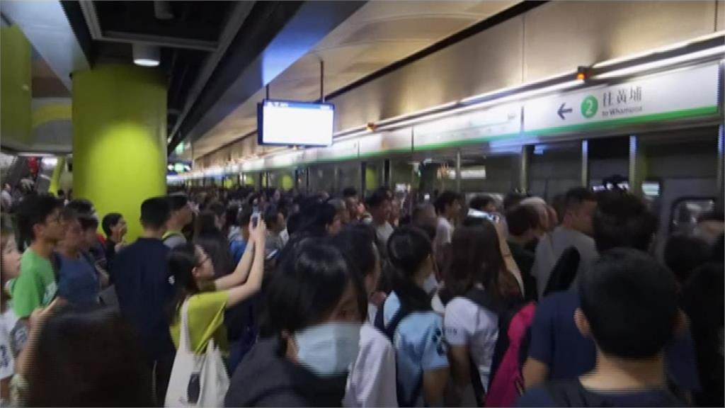 反送中／香港發起不合作運動 港鐵調景嶺站行車受影響