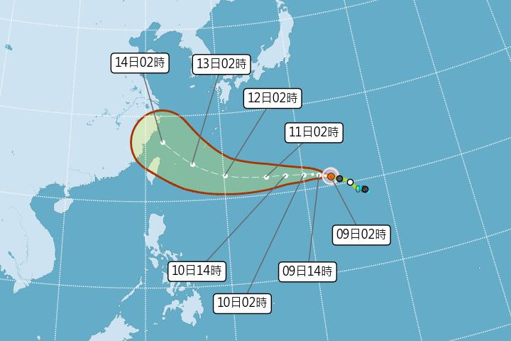 快新聞／放假有望？今全台多雲到晴　楊柳颱風最新路徑曝光