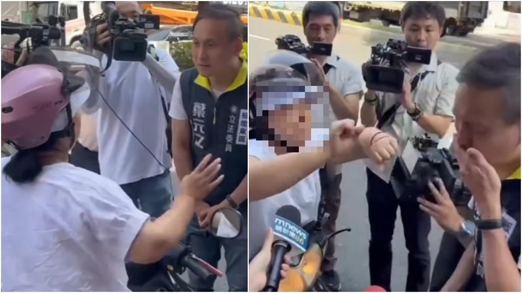 葉元之上街宣傳反罷免！下秒遭路過婦人「吐口水」失控衝突畫面網瘋傳