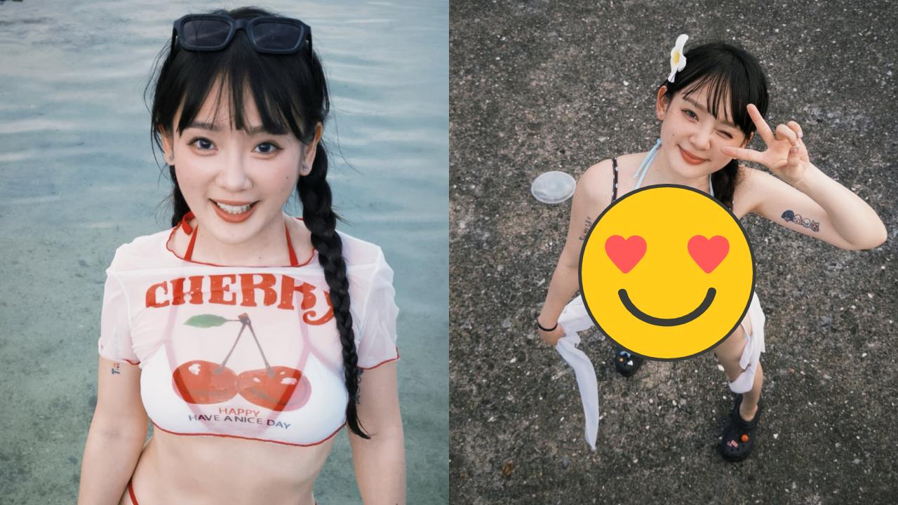 籃球女神綠島脫了!比基尼布料超小件「水球大外露」多視角激辣照曝光