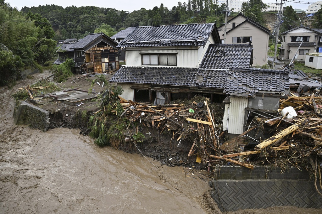 才遭7.6強震重創！日本石川又遇「破紀錄豪雨」能登半島重建路迢迢