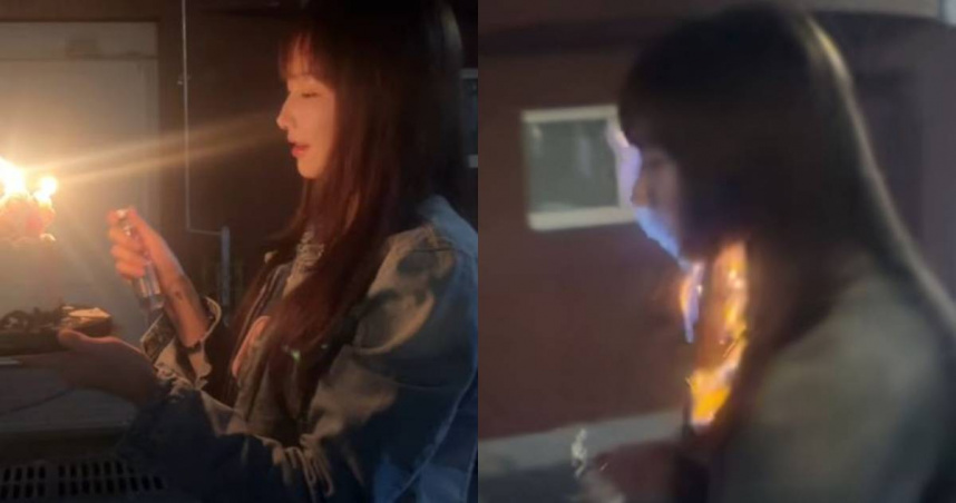 27歲女星跟風「噴火蛋糕」！烈焰燒回下巴慘遭毀容　驚悚傷照曝光