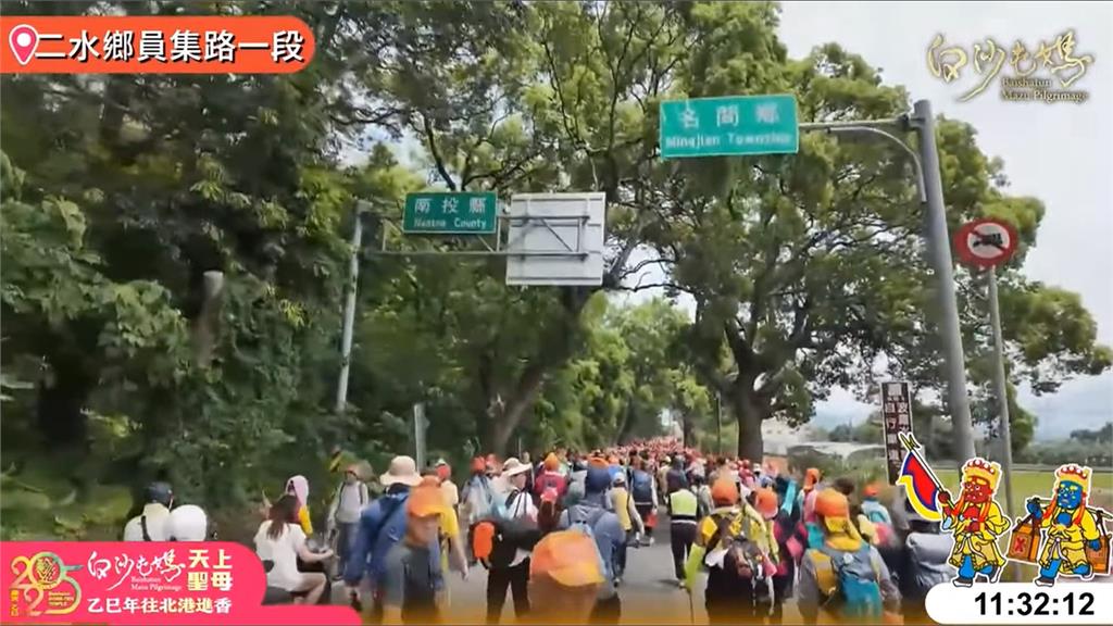 白沙屯媽進香歷史一刻！　200年來「首進南投縣」