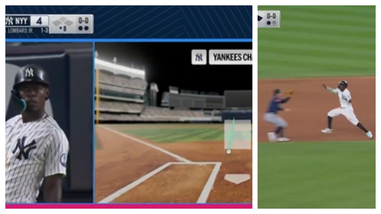 MLB(影)／洋基爵士哥終於展現選球眼ABS挑戰成功！剛上壘秒出包遭夾殺出局