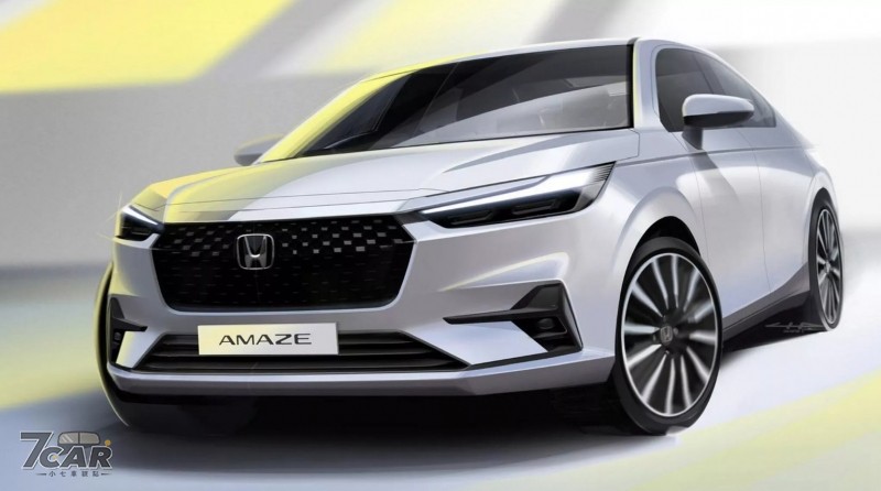 預計 12/4 正式發表　全新第三代大改款 Honda Amaze 完整設計稿圖釋出