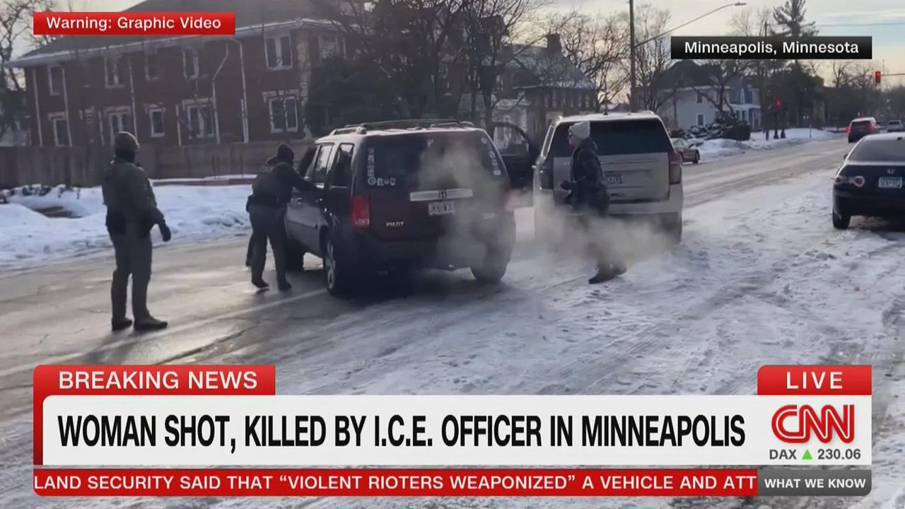 美明州ICE執法遇開車衝撞 ICE擊斃駕駛引民眾抗議