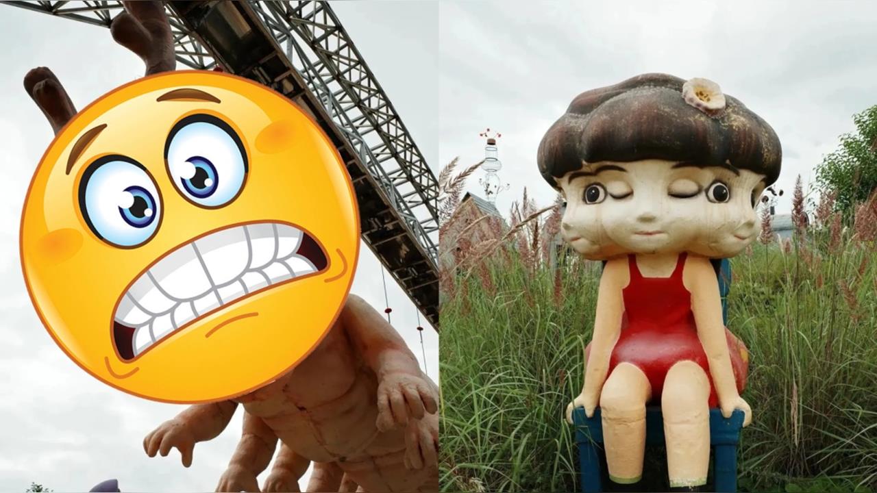 中國詭異遊樂園驚見「人面蜈蚣」！園方曝「驚悚造型」創作理念：童真童趣