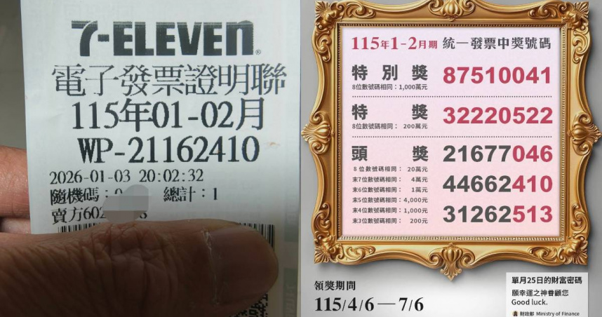 他花1元買筷子「統一發票竟中4000元」　網羨慕：投報率太狂了