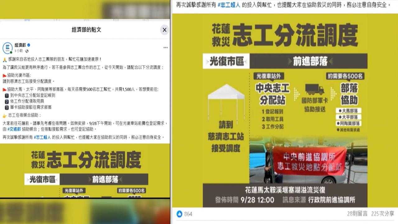 「鏟子超人」湧花蓮！光復車站設任務分配站　提升救災效率