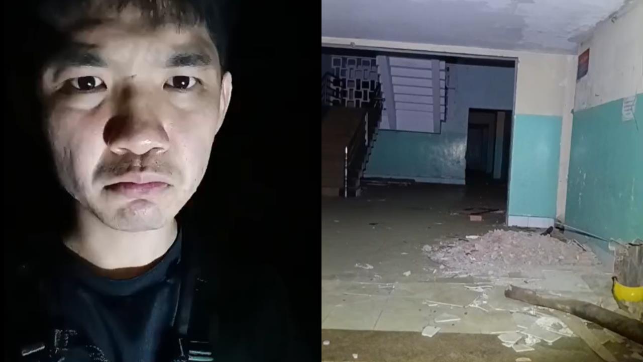 晚安小雞闖「緬甸死寂病院」開直播！一轉身驚見「黑掌印」…網嚇歪：白衣服走過去