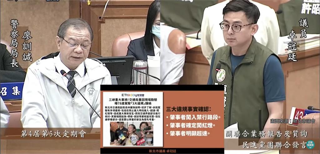 快新聞／卓冠廷勘察三峽車禍現場提3大問題　「若有辦法阻止違規將能避免悲劇」