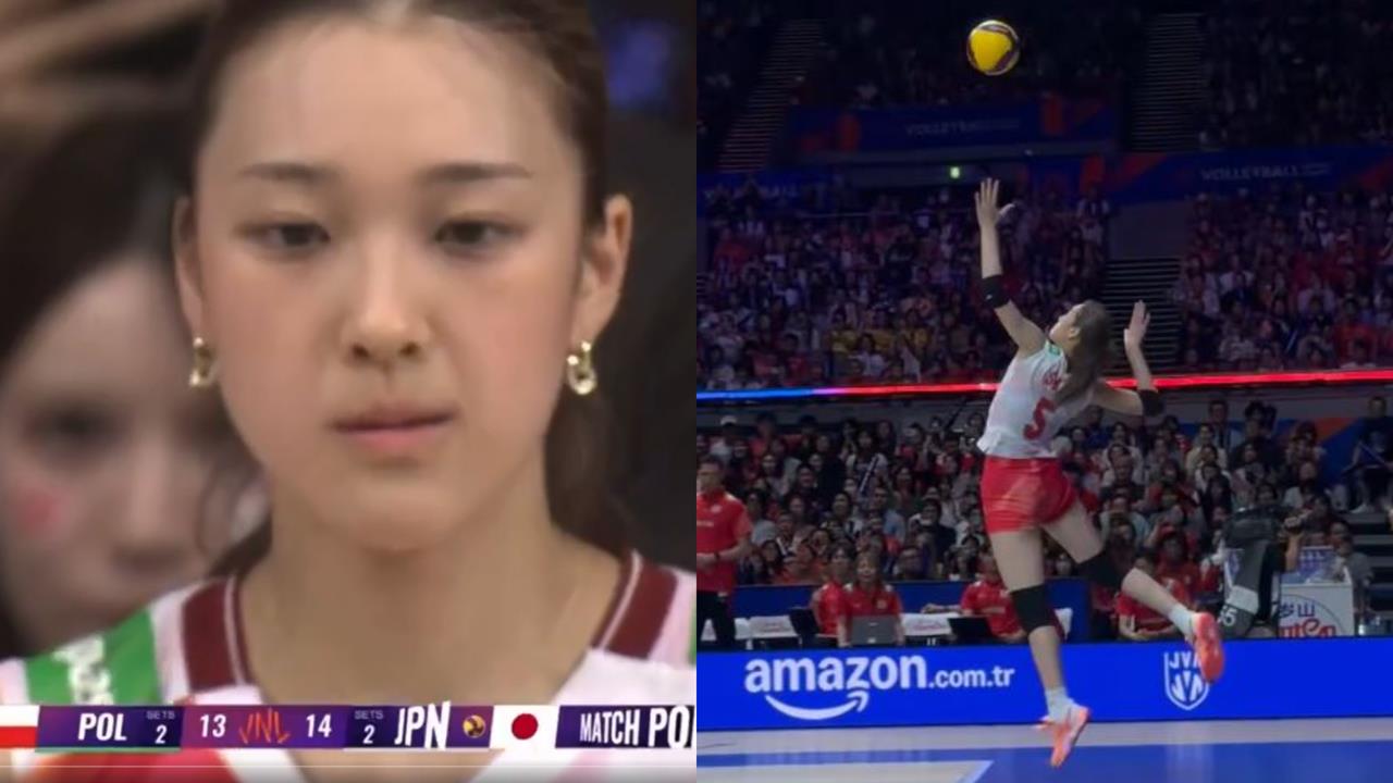 排球(影)／鏡頭特寫太吸睛！佐藤淑乃「絕美發球」定江山　日本讓二追三大逆轉