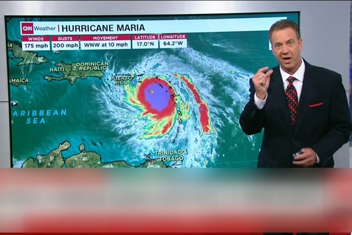 <em>颶風</em>瑪莉亞橫掃加勒比海 狂風暴雨釀災