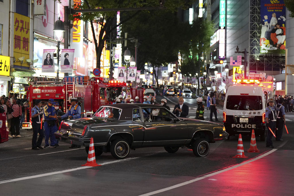 意外發生前遭目擊危險駕駛　澀谷街頭發生汽車衝撞行人意外　肇事駕駛遭逮捕