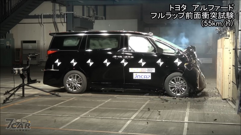 撞測成績超高分但僅有四星評價　JNCAP公布新一代Toyota Alphard撞測表現