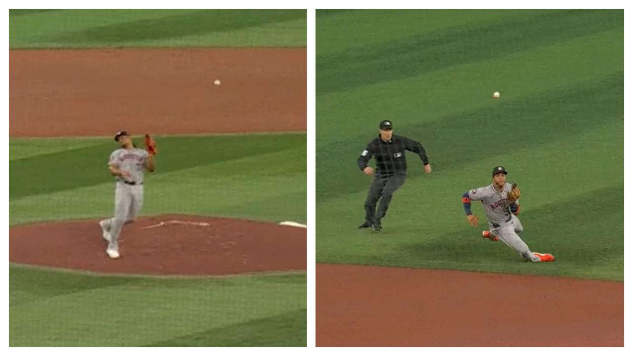 MLB(影)/棒球還是彈珠檯?游擊手「跨區辦案」超神滑接 潘尼亞擦亮金手套招牌