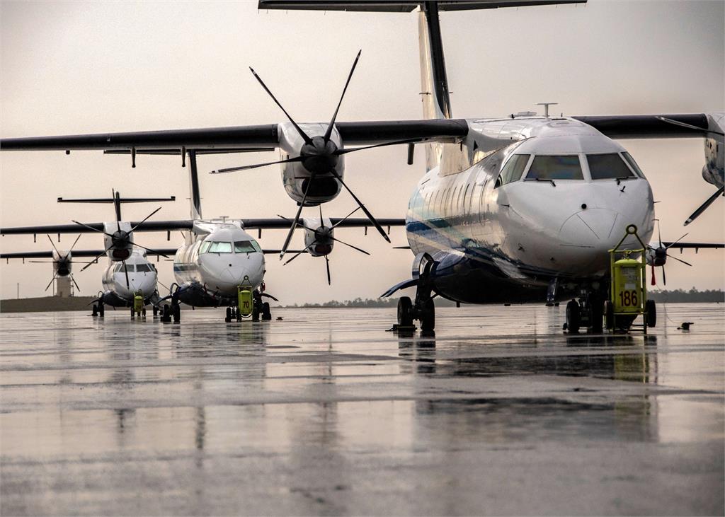 快新聞／美國空軍專機秘密抵松山機場　停留半小時離場