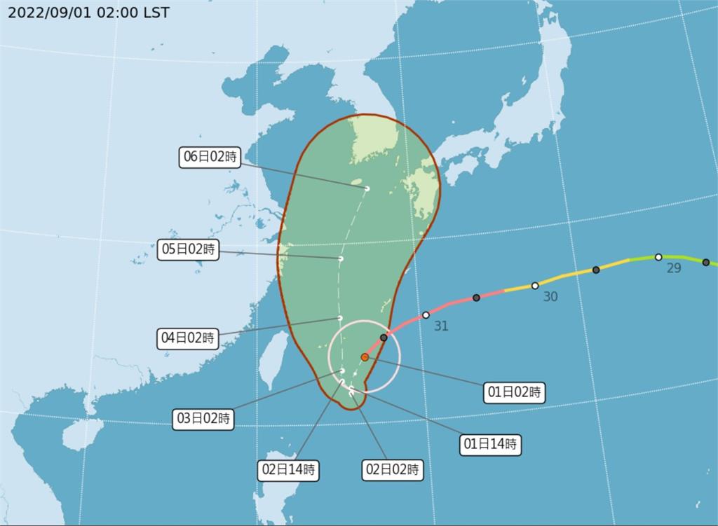 強颱「軒嵐諾」逼近台灣將原地打轉！林嘉愷曝「這天起」雨勢最猛烈