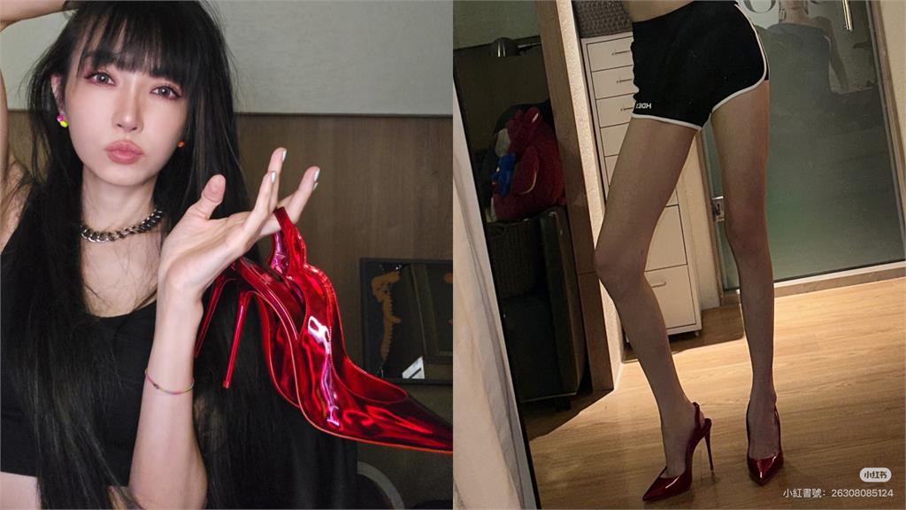 49歲謝金燕腳踩紅色高跟鞋大秀「超長美腿、腹肌」！網讚：太驚豔啦