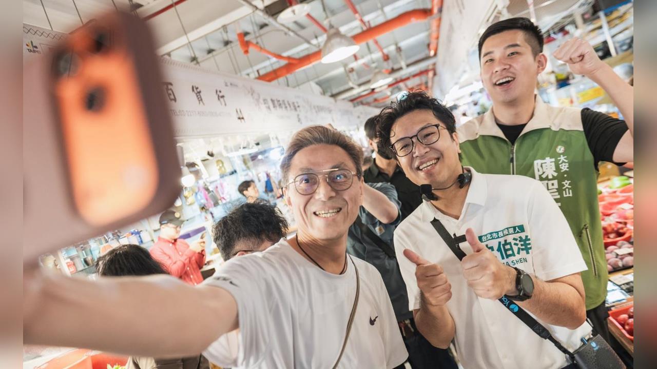 快新聞／沈伯洋簽名簽到手軟！走進成功市場傾聽市民心聲　親曝「父親節」願望