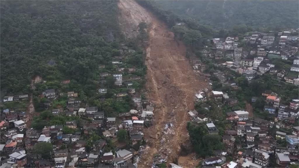 巴西里約山區暴雨引發土石流　釀至少38死