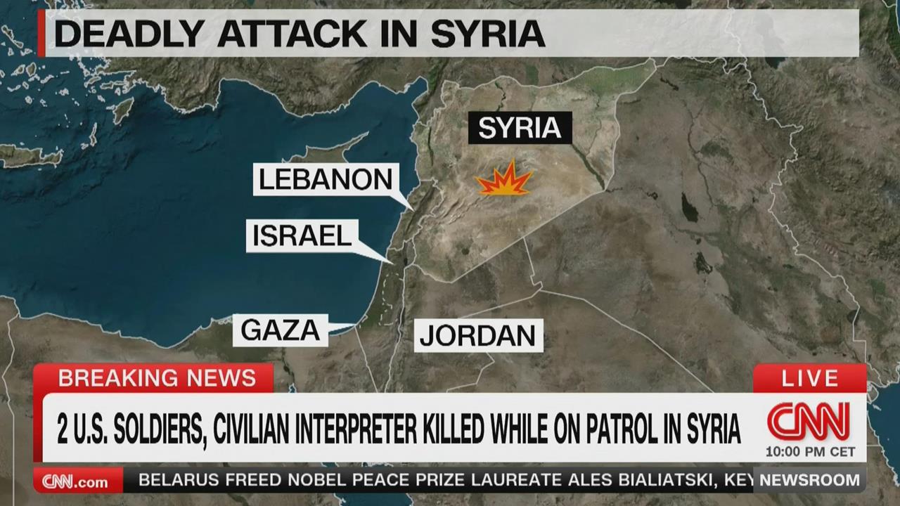 美軍及敘利亞部隊疑遭遇伊斯蘭國突襲　釀3死3傷