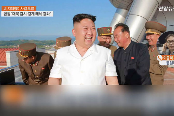 北朝鮮射飛彈 金正恩親自監督