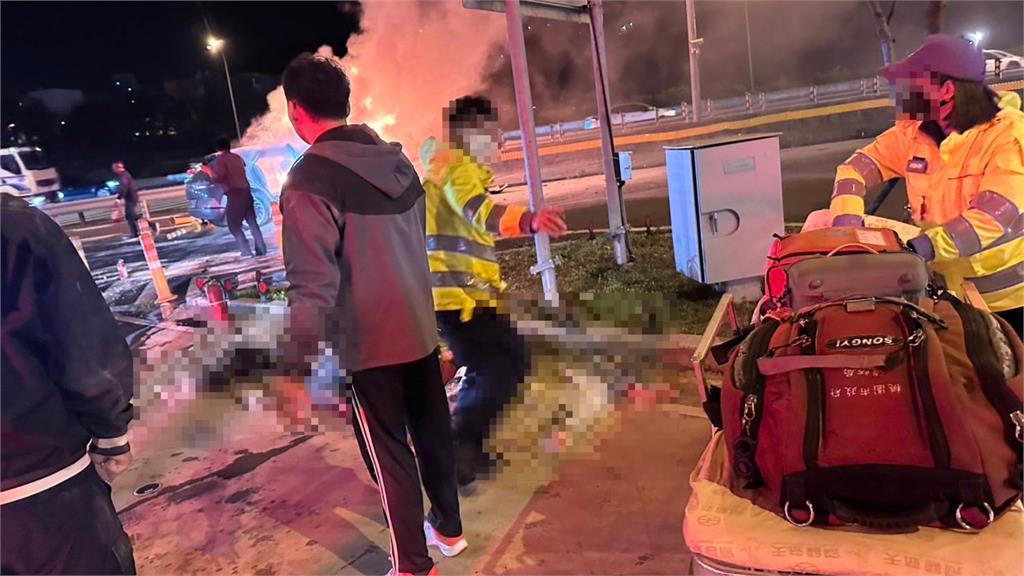 國1電動車起火「2死6傷」人員名單曝！2家8人南下「返鄉過年」團圓夢碎