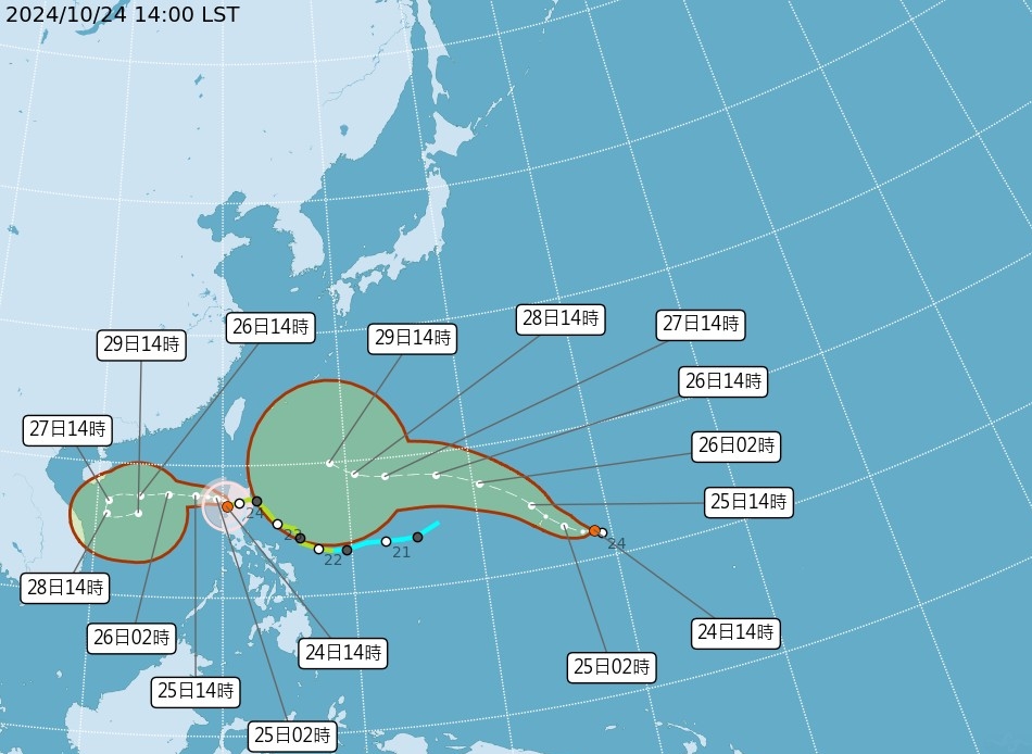 快新聞／北北基宜花東慎防劇烈降雨　氣象署曝「警戒時間」