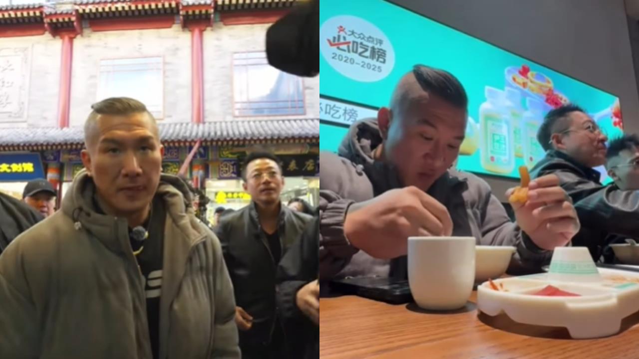 館長5度赴中「合體汪小菲」!挑戰「喝豆汁」面部猙獰狂讚…直播病情全說了