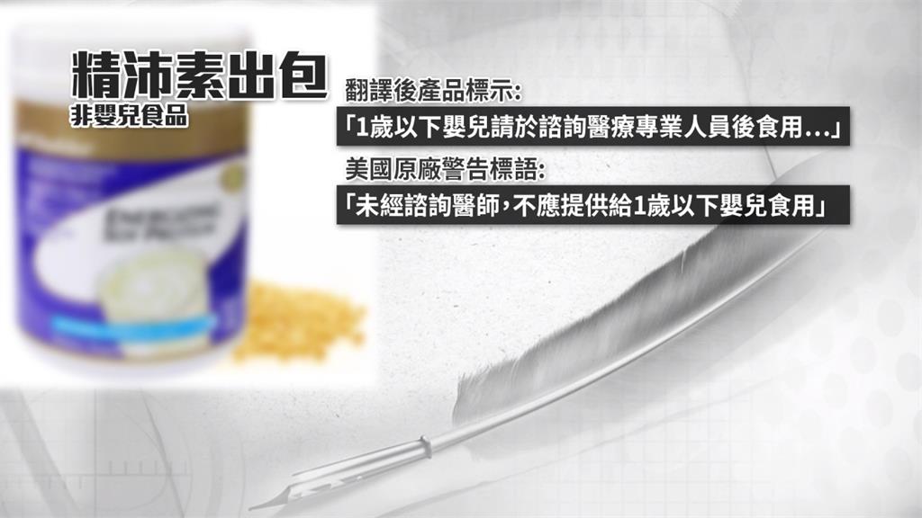 保健品標示不符 4個月男嬰食用險喪命