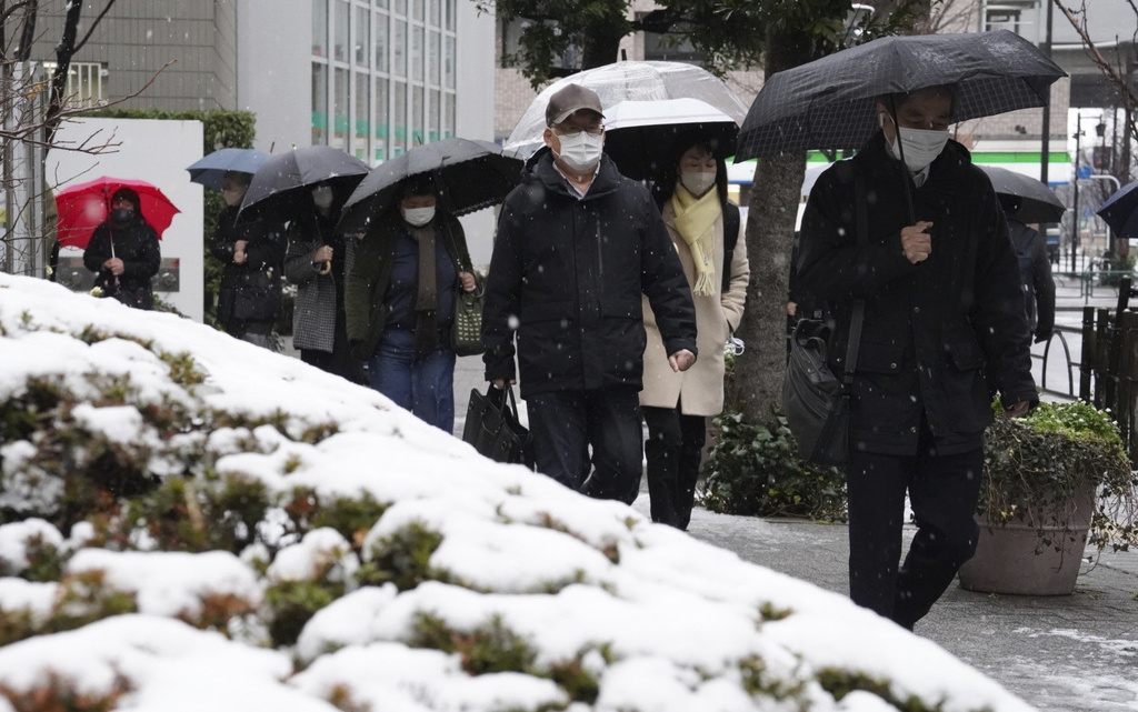 日本關東地受強烈低氣壓影響　東京、橫濱到埼玉降下大雪