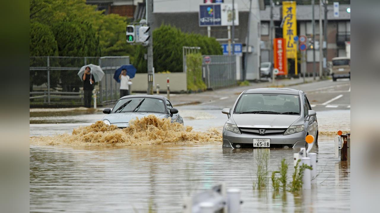 日本北陸地區豪大雨　單日雨量達３４３毫米