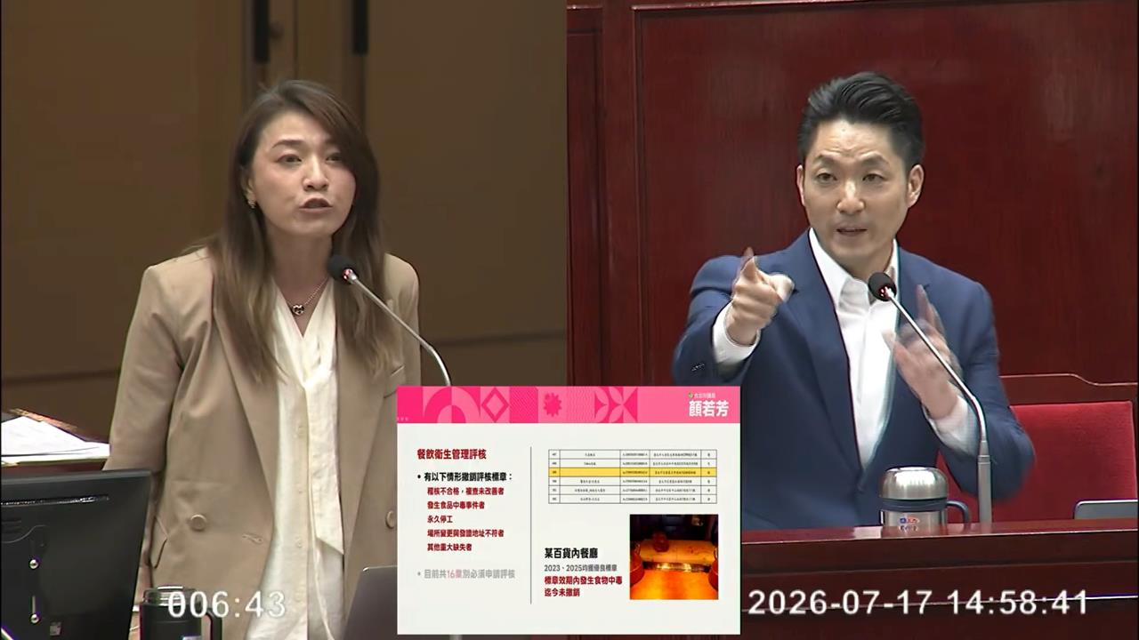 問食安跳針喊高雄有驗嗎　開憤怒技？蔣萬安被酸問A答B