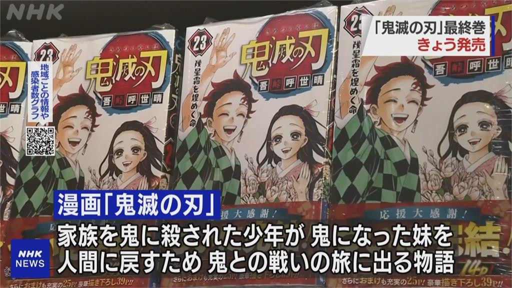 「鬼滅」最終單行本 澀谷書店擠滿粉絲搶購