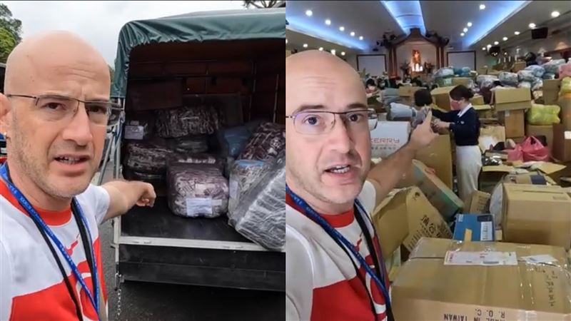 吳鳳紀錄千箱物資捐贈過程　感動喊：我要讓土耳其知道台灣人多有愛！
