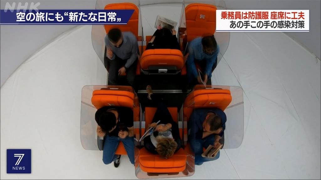 夜線／疫情趨緩航空業防疫不鬆懈！空姐穿防護衣、機艙座椅設防護面板