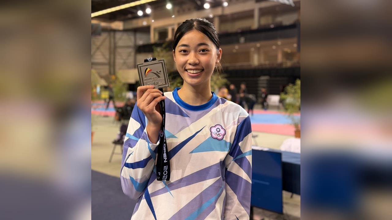 綜合／備戰亞運！「跆拳甜心」羅嘉翎擺脫傷勢巴奧後首登頒獎台！比利時公開賽鍍銀