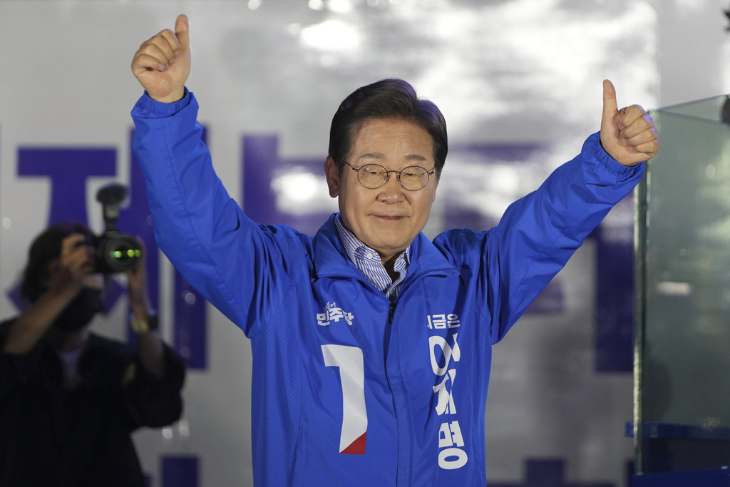 南韓總統大選選前之夜 李在明壓軸演說 金文洙大縱貫拜票
