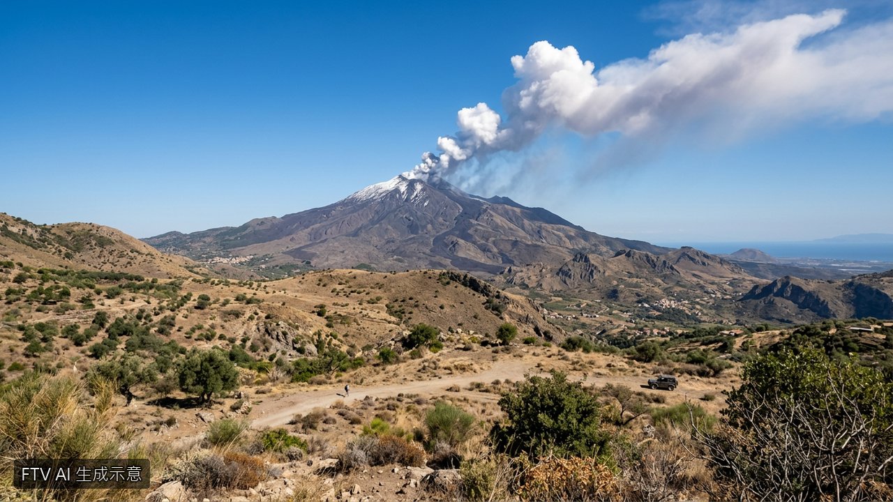 埃特納火山噴發火山灰　義大利西西里機場重啟航班