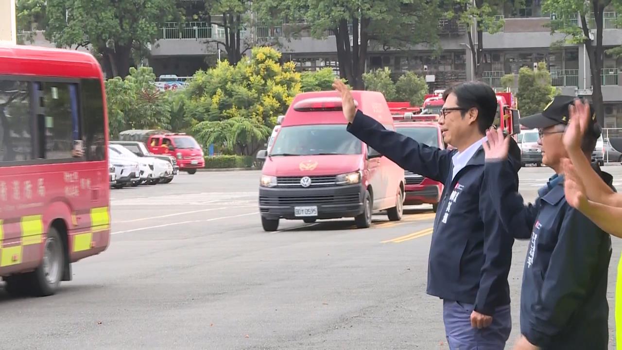 救難英雄凱旋回歸! 陳其邁迎特搜隊員宣布放2天公假